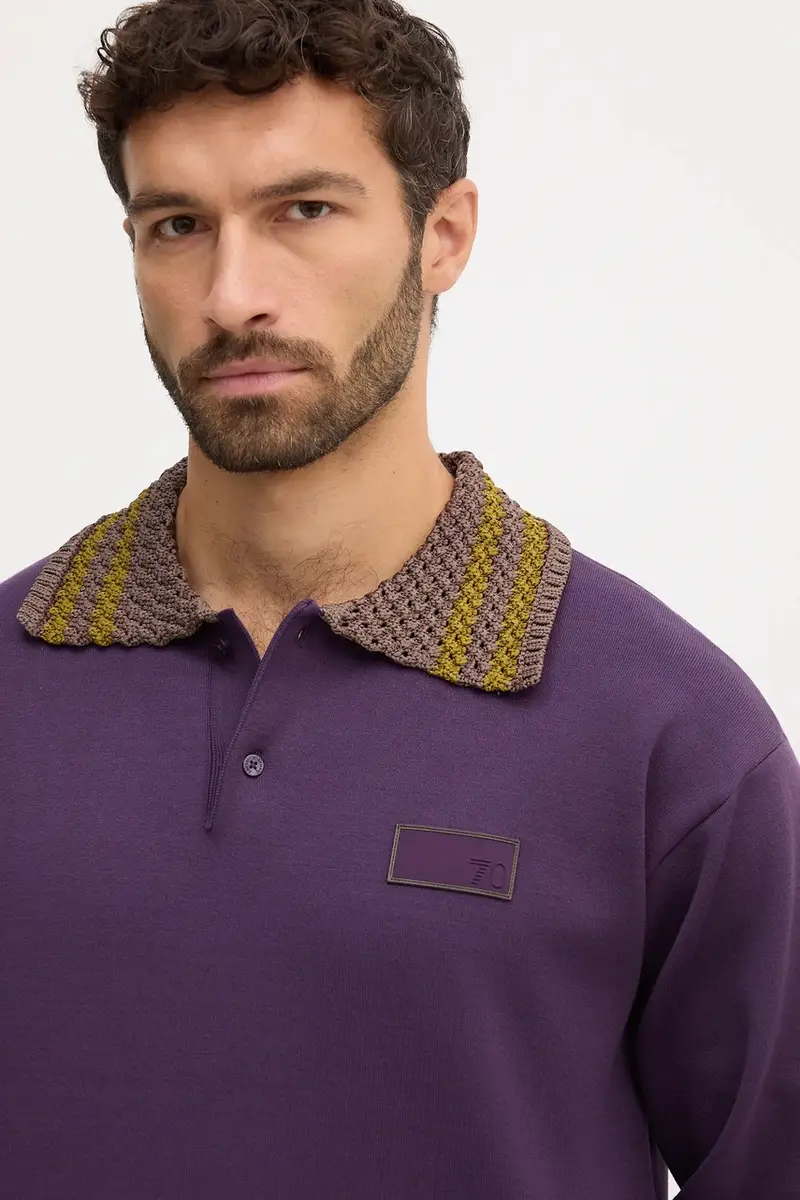 maglione uomo colore violetto AF18425.7X000387 miniatura 4