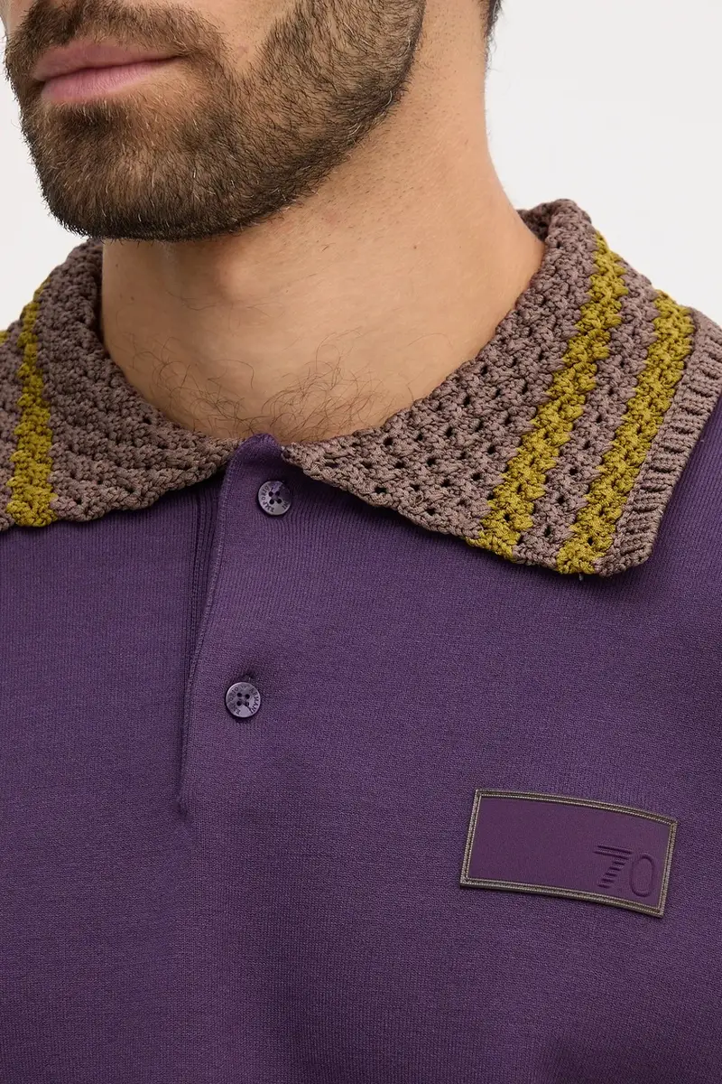 maglione uomo colore violetto AF18425.7X000387 miniatura 5