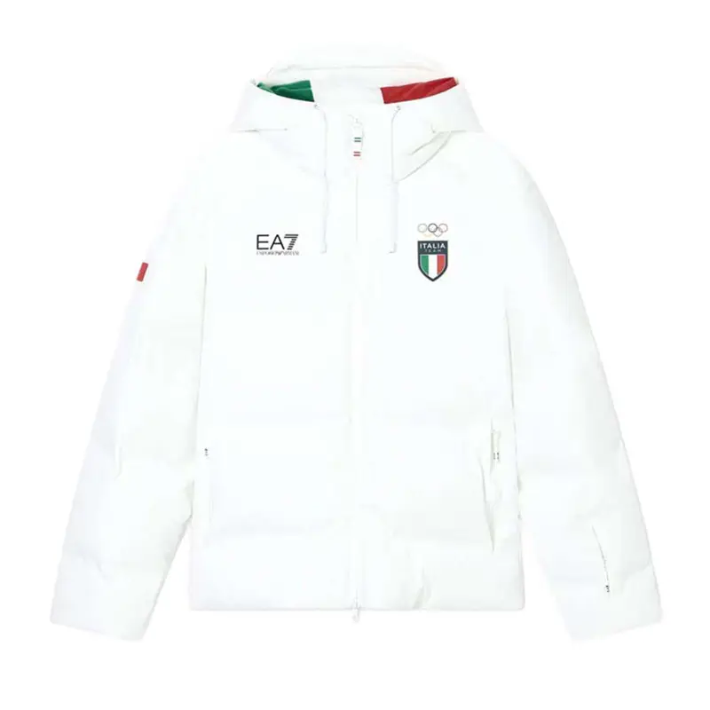 Emporio Armani Olympic Italia Team Bianco - Piumino Da Sci Uomo S