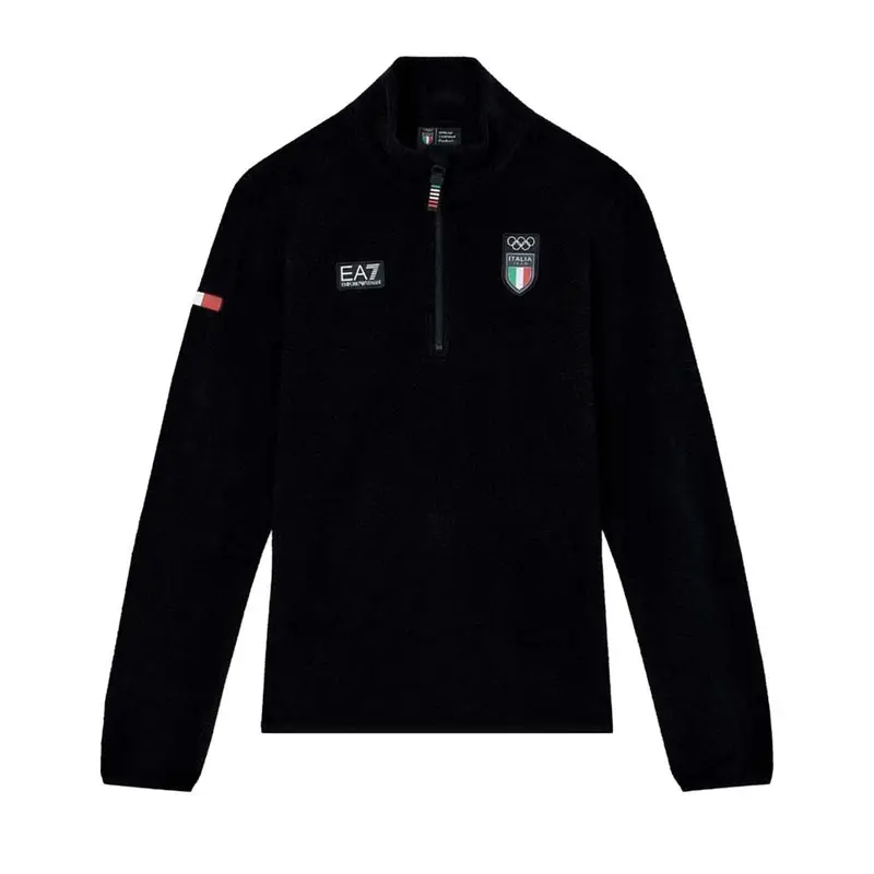 Emporio Armani Olympic Italia Team Nero - Pile Donna XS