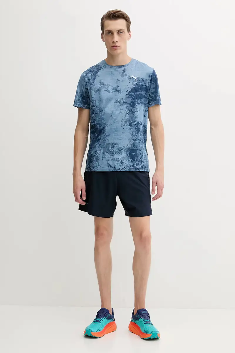 pantaloncini da allenamento uomo colore blu navy AF17683.7M000835 miniatura 2