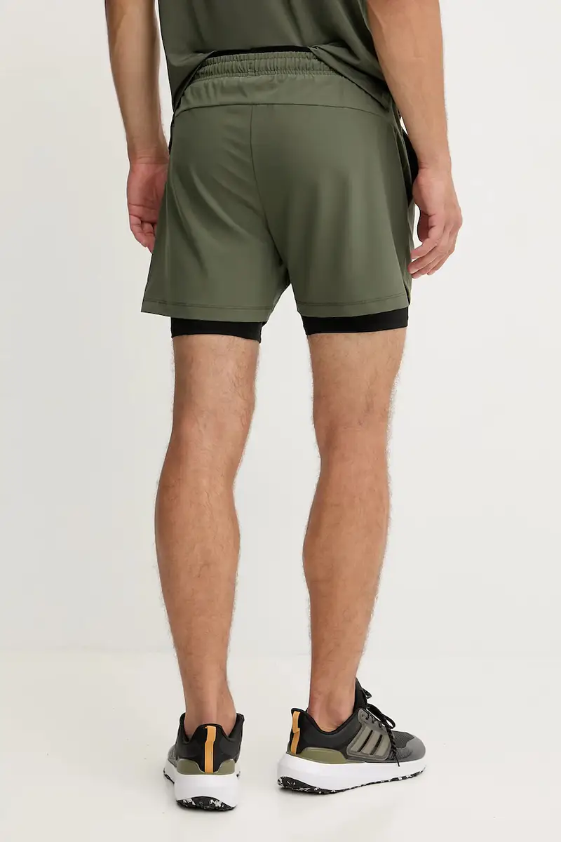 pantaloncini da allenamento uomo colore verde PNBXZ.8NPS09 miniatura 3