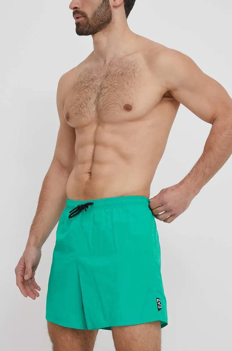pantaloncini da bagno colore verde