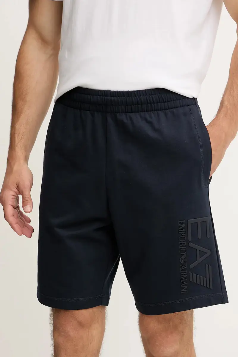 pantaloncini in cotone uomo colore blu navy AF13512.7M000232
