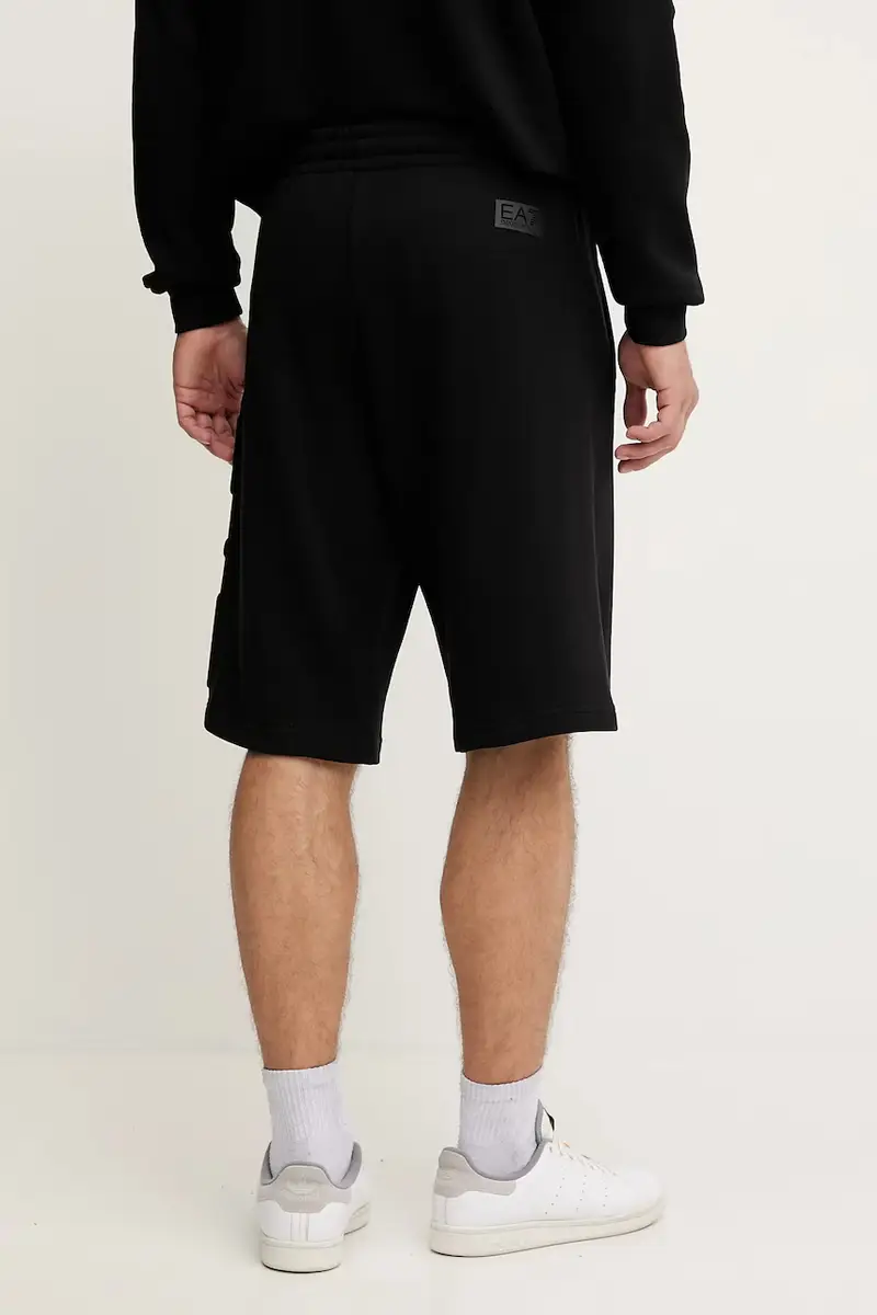 pantaloncini in cotone uomo colore nero AF10432.7M000153 miniatura 3