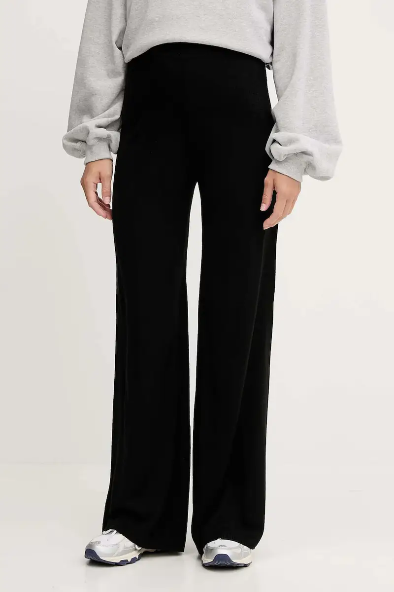 pantaloni con lana colore nero AF17576.7W000778