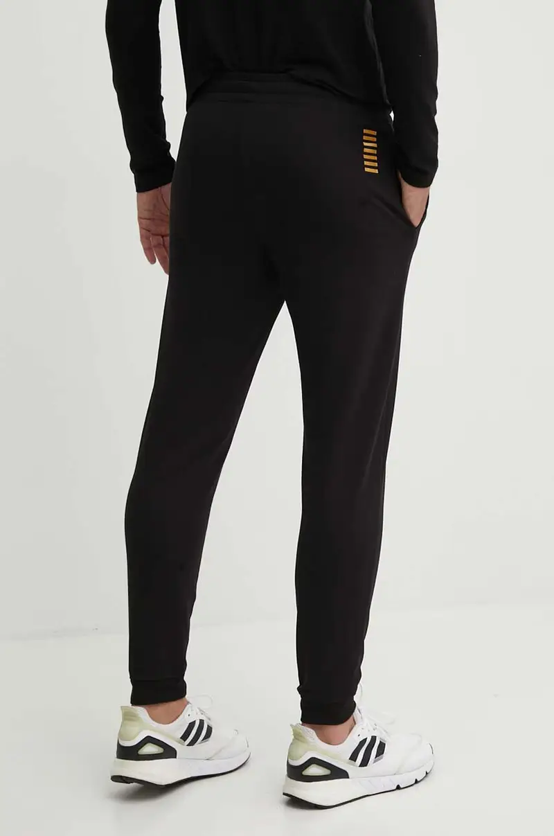 pantaloni da jogging in cotone colore nero PJVRZ.8NPP66 miniatura 3