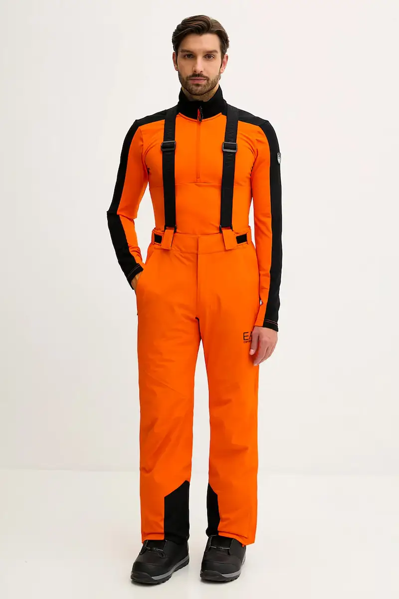 pantaloni da sci colore arancione AF13889.7M000465 miniatura 2