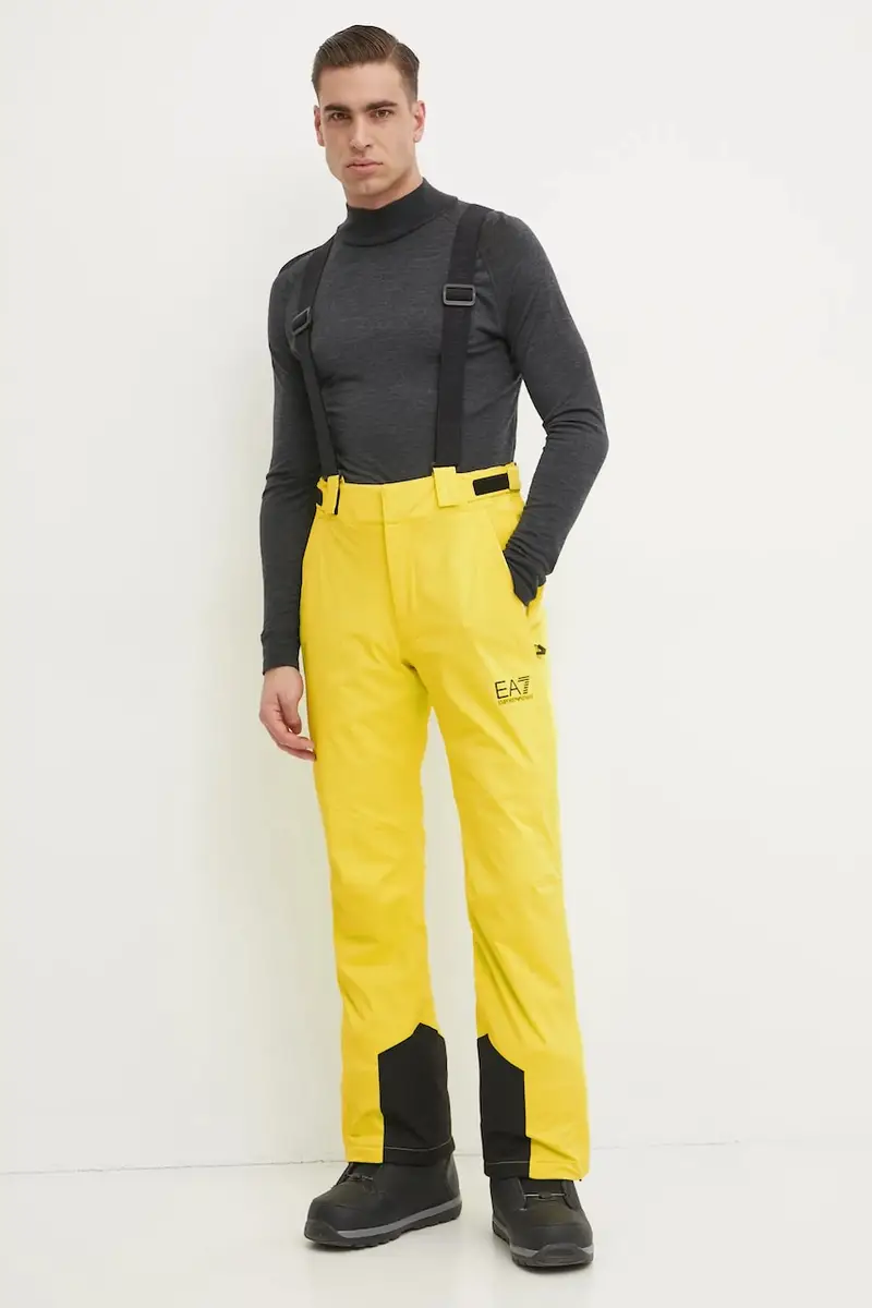 pantaloni da sci Kitzbuhel Protectum colore giallo PNCJZ.6DPP27