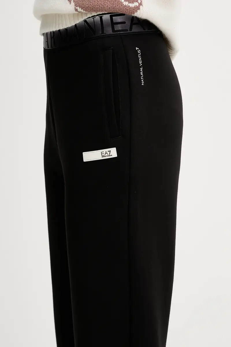 pantaloni tuta colore nero con applicazione AF13151.7W000678 miniatura 4