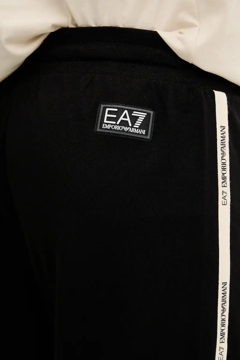 pantaloni tuta di cotone uomo colore nero con applicazione AF13512.7M001756 miniatura 4