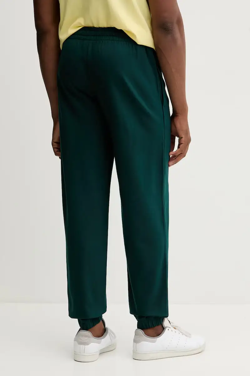 pantaloni tuta di cotone uomo colore turchese con applicazione AF13512.7M000906 Verde miniatura 3