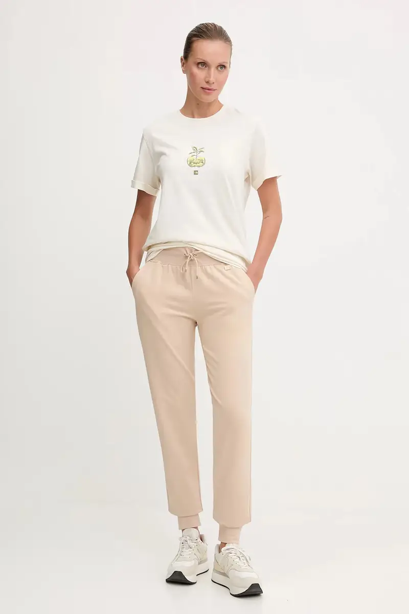 pantaloni tuta donna colore beige AF13135.7W000461 miniatura 2