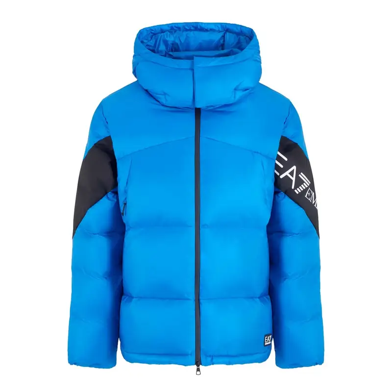 PIUMINO CON CAPPUCCIO LONG LOGO Royal