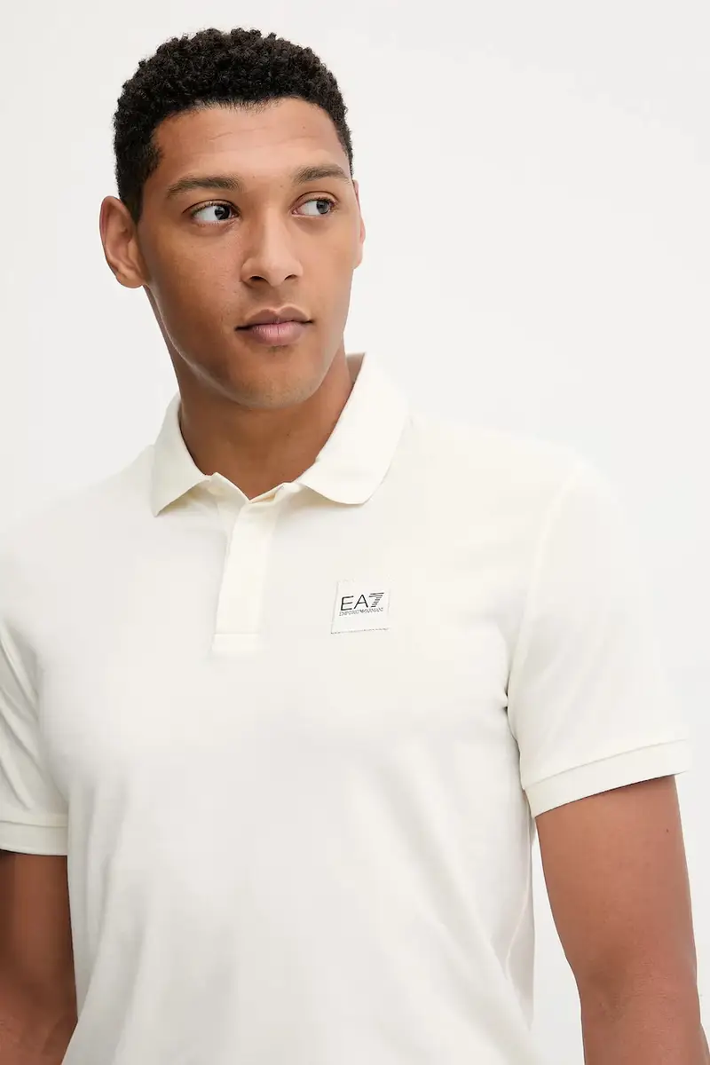 Ea7 Emporio Armani Polo Uomo Beige 3572272 miniatura 4