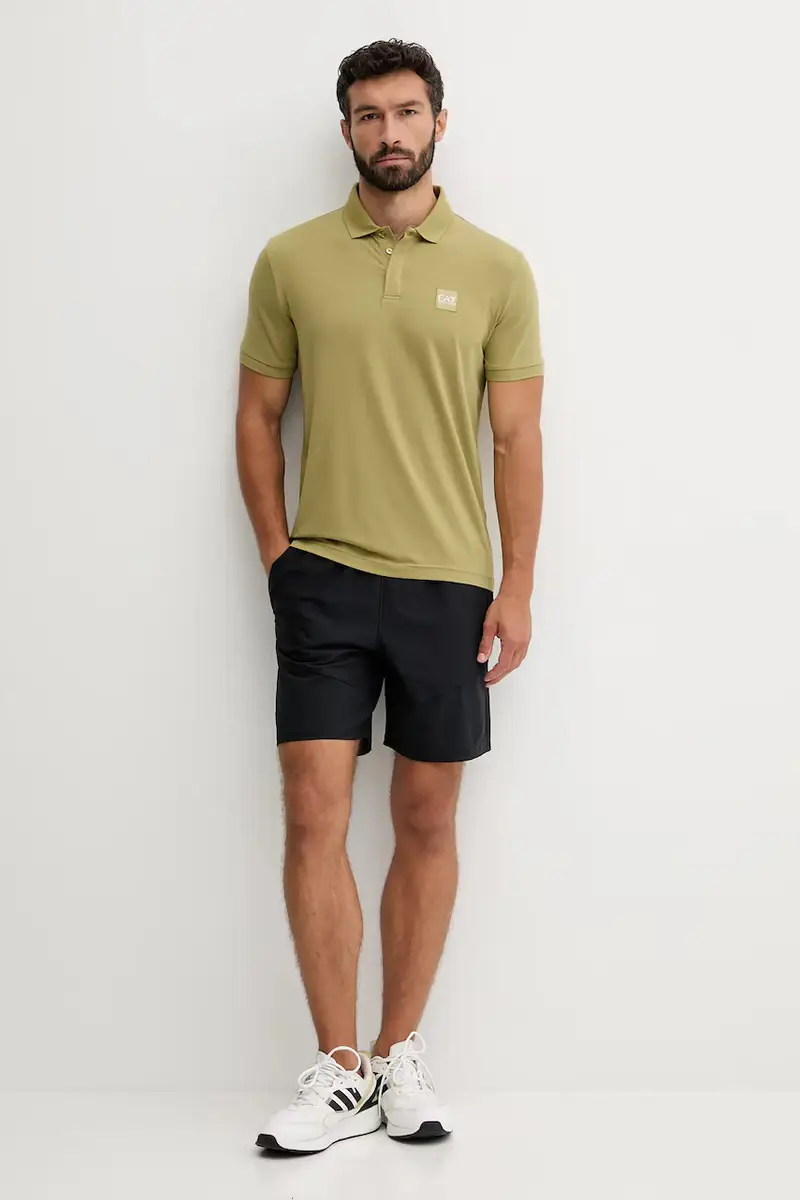 Ea7 Emporio Armani Polo Uomo Verde 3669167 miniatura 2