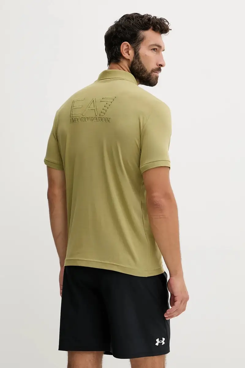 Ea7 Emporio Armani Polo Uomo Verde 3669167 miniatura 3