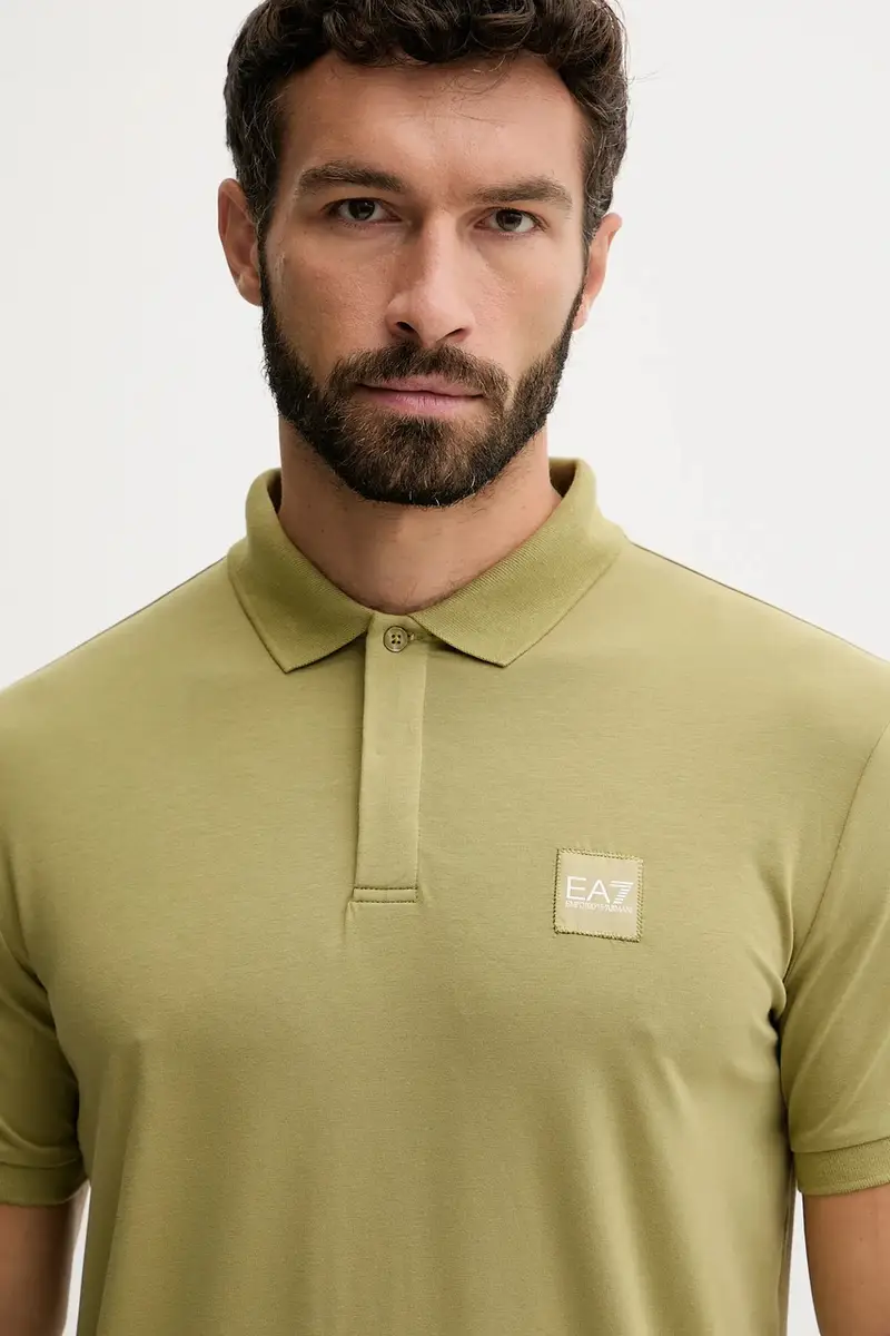 Ea7 Emporio Armani Polo Uomo Verde 3669167 miniatura 4