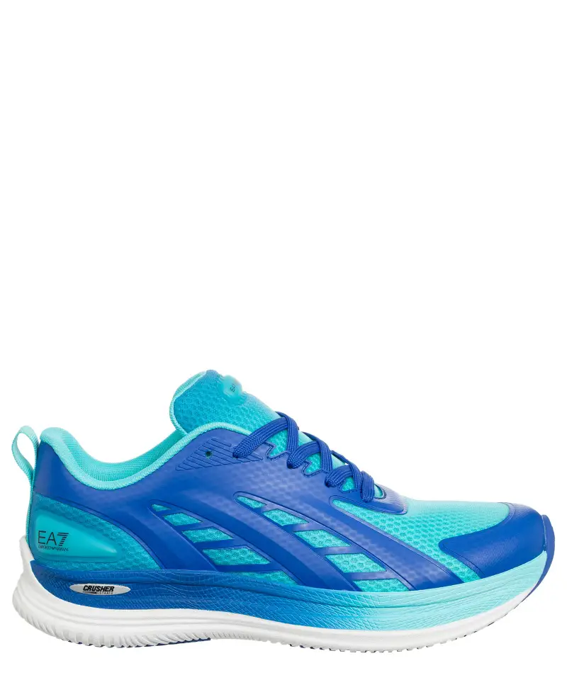 Sneakers crusher distance Azzurro