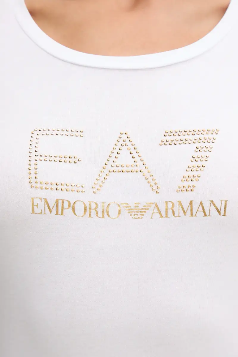 Ea7 Emporio Armani T-shirt Donna Bianco 3423562 miniatura 5