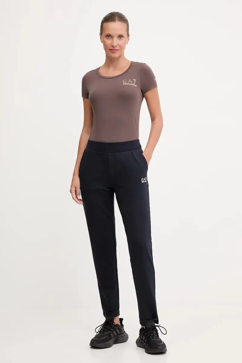 Ea7 Emporio Armani T-shirt Donna Marrone 3425298 miniatura 2