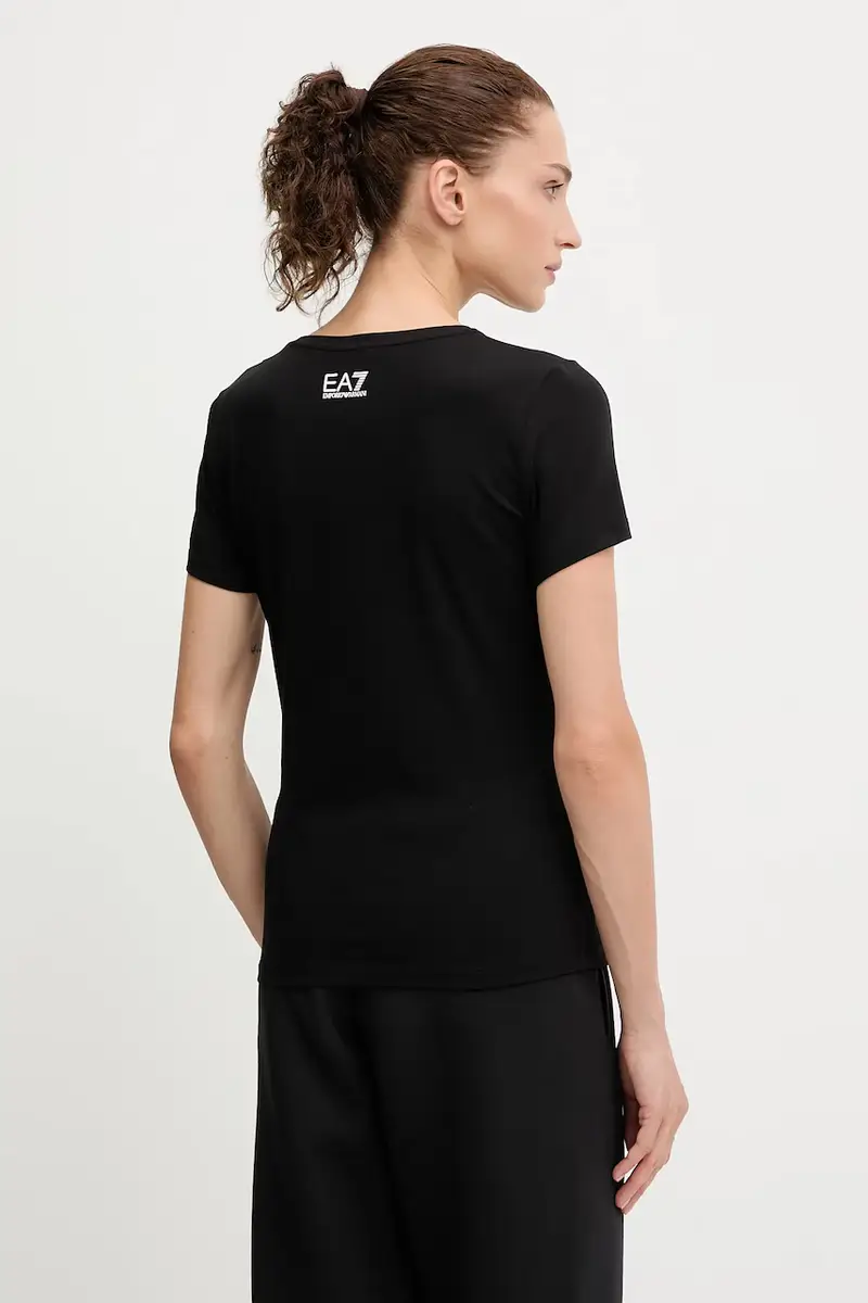 Ea7 Emporio Armani T-shirt Donna Nero 3639309 miniatura 2