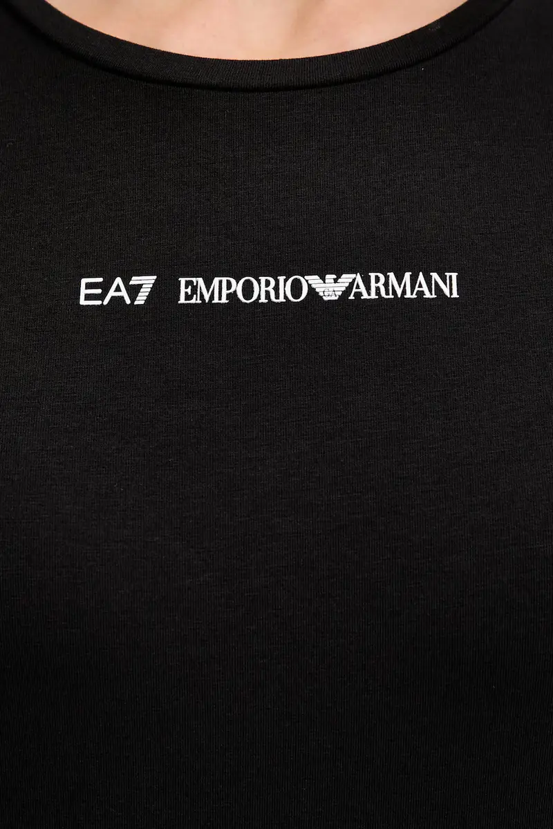 Ea7 Emporio Armani T-shirt Donna Nero 3639309 miniatura 4