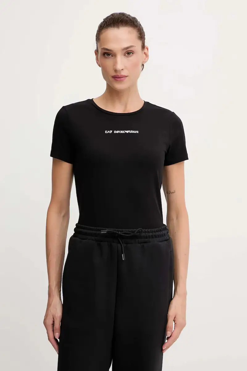 Ea7 Emporio Armani T-shirt Donna Nero 3639309