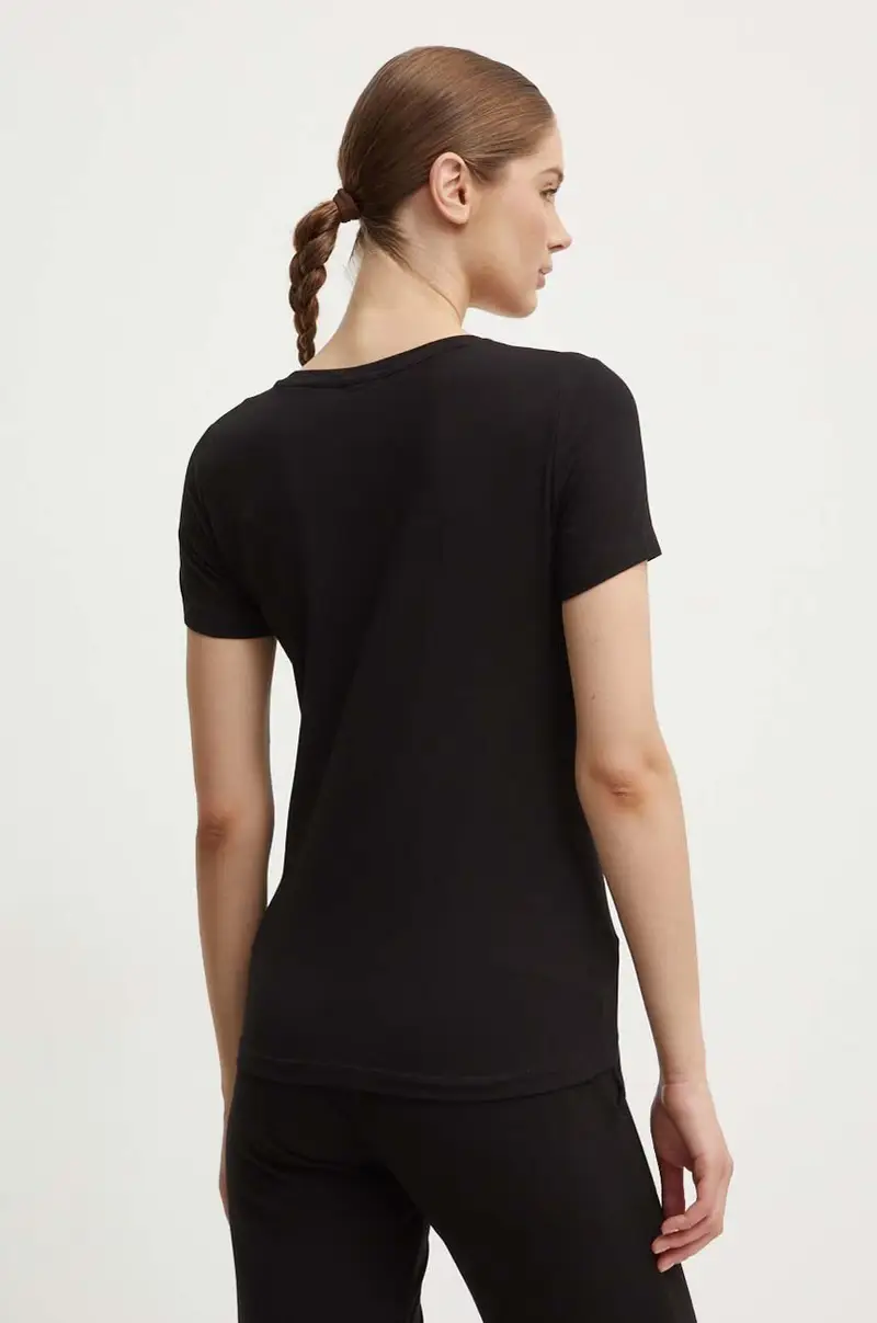 Ea7 Emporio Armani T-shirt Donna Nero 3527556 miniatura 2