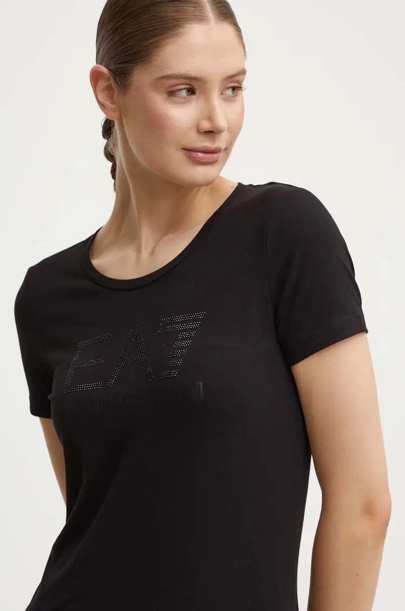 Ea7 Emporio Armani T-shirt Donna Nero 3527556