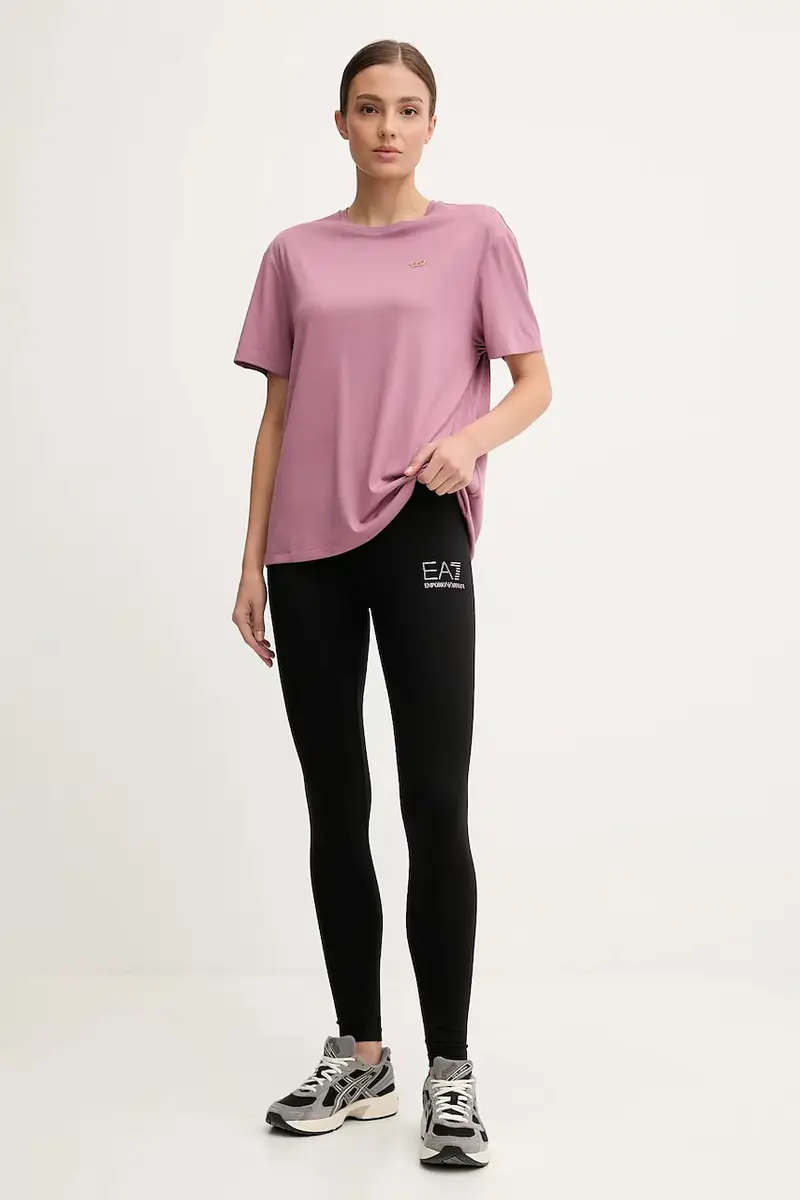 Ea7 Emporio Armani T-shirt Donna Rosa 3662896 miniatura 2