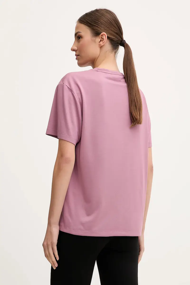 Ea7 Emporio Armani T-shirt Donna Rosa 3662896 miniatura 3