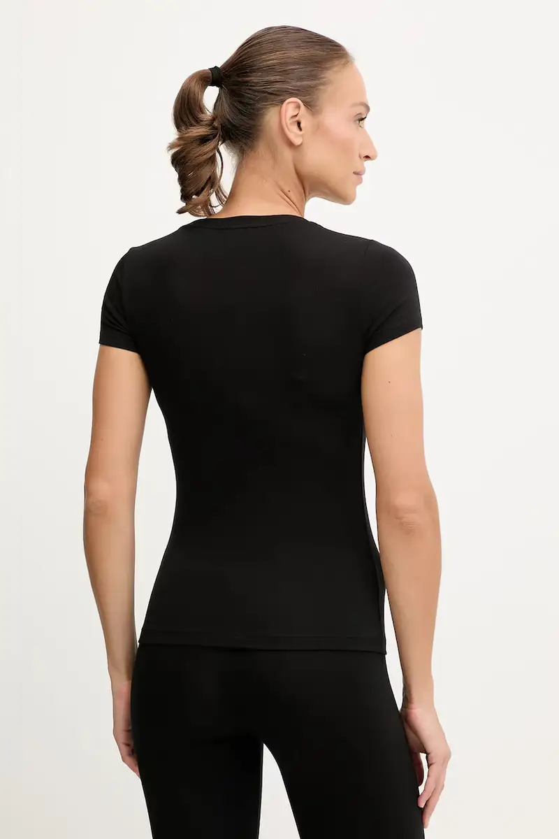 Ea7 Emporio Armani T-shirt Donna Nero 3426540 miniatura 3