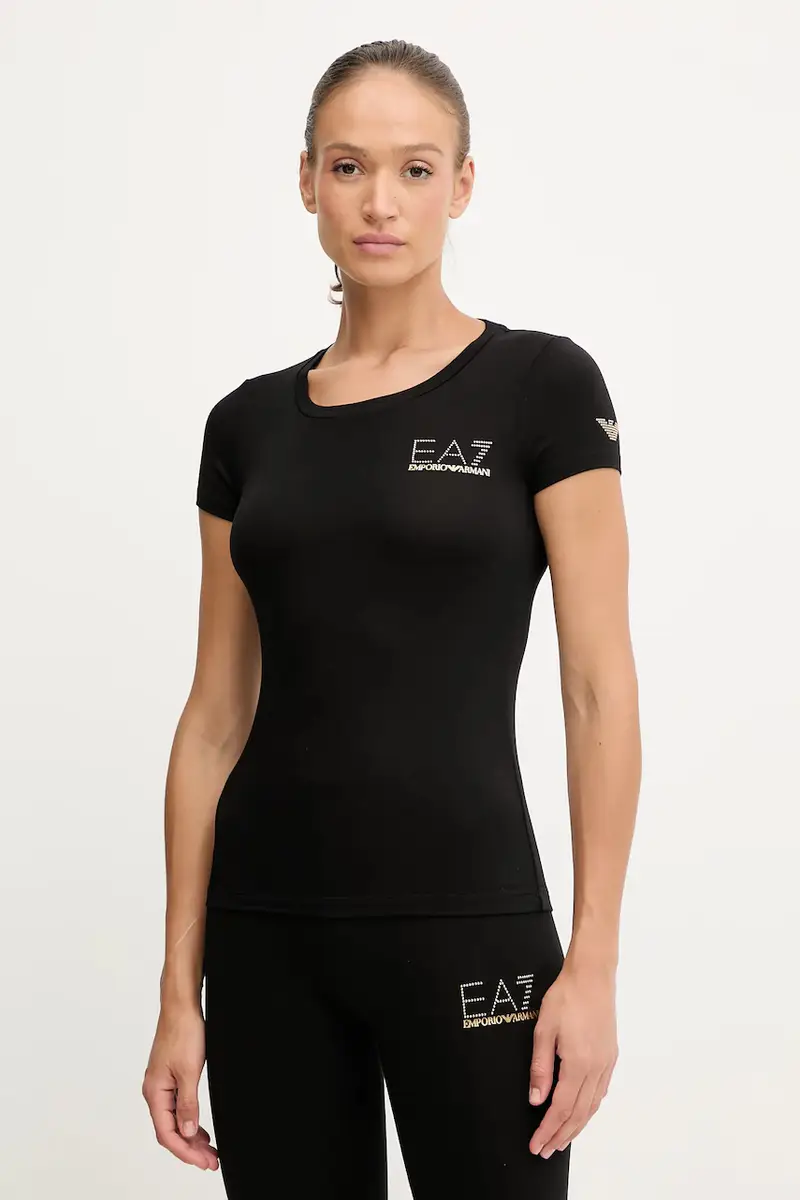 Ea7 Emporio Armani T-shirt Donna Nero 3426540