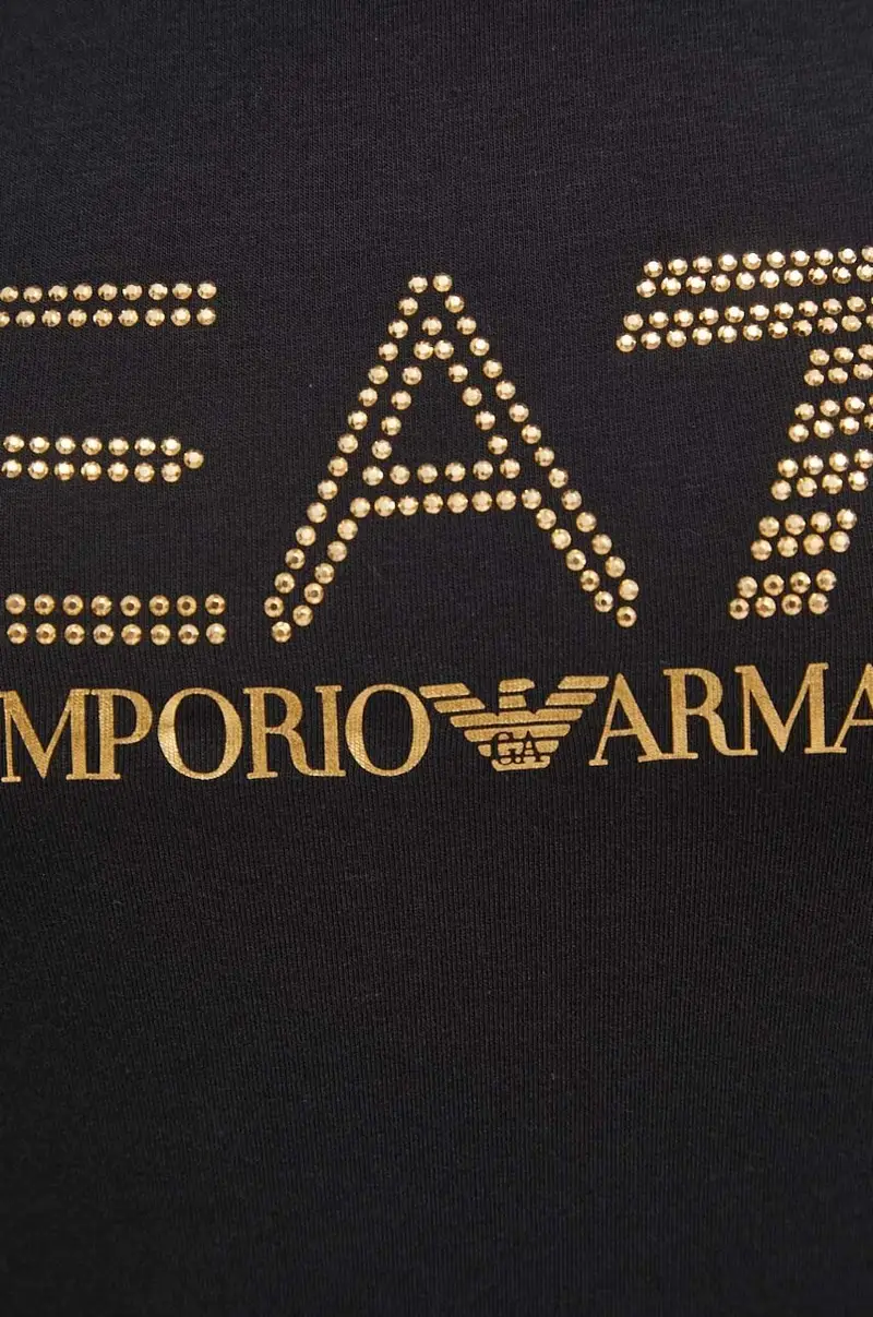 Ea7 Emporio Armani T-shirt Donna Nero 3623622 miniatura 5