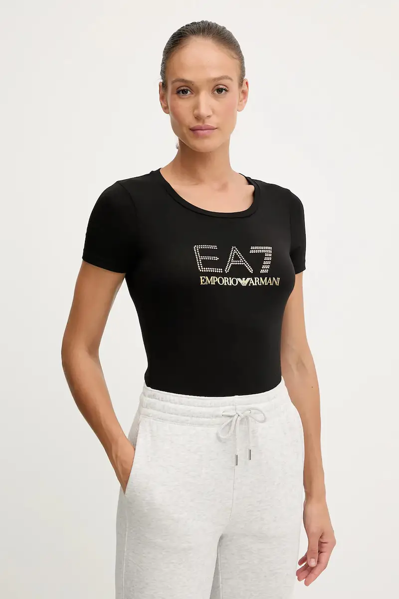 Ea7 Emporio Armani T-shirt Donna Nero 3623622