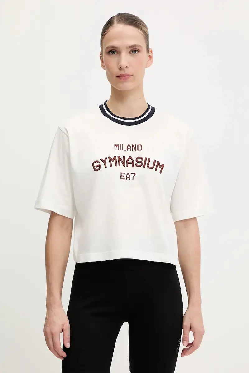 t-shirt in cotone colore bianco AF13243.7W000148