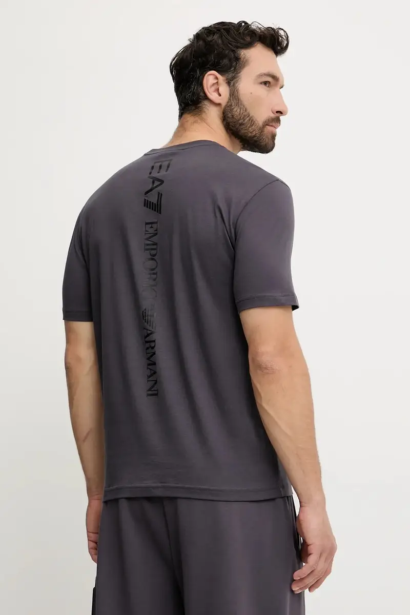 t-shirt in cotone colore grigio AF10375.7M000567 miniatura 3