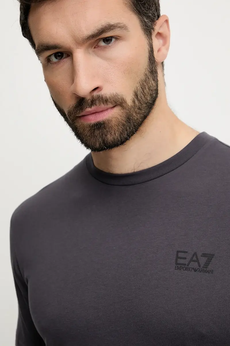 t-shirt in cotone colore grigio AF10375.7M000567 miniatura 4