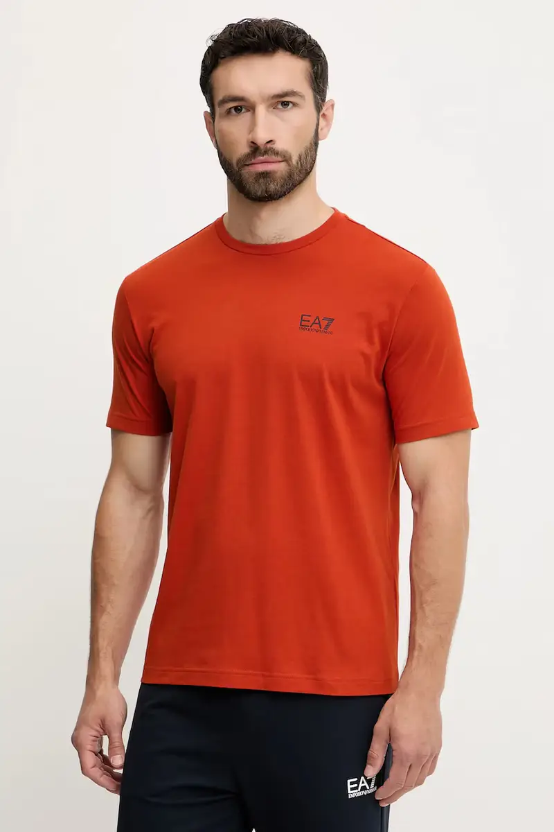 t-shirt in cotone colore grigio AF10375.7M000567 Arancione