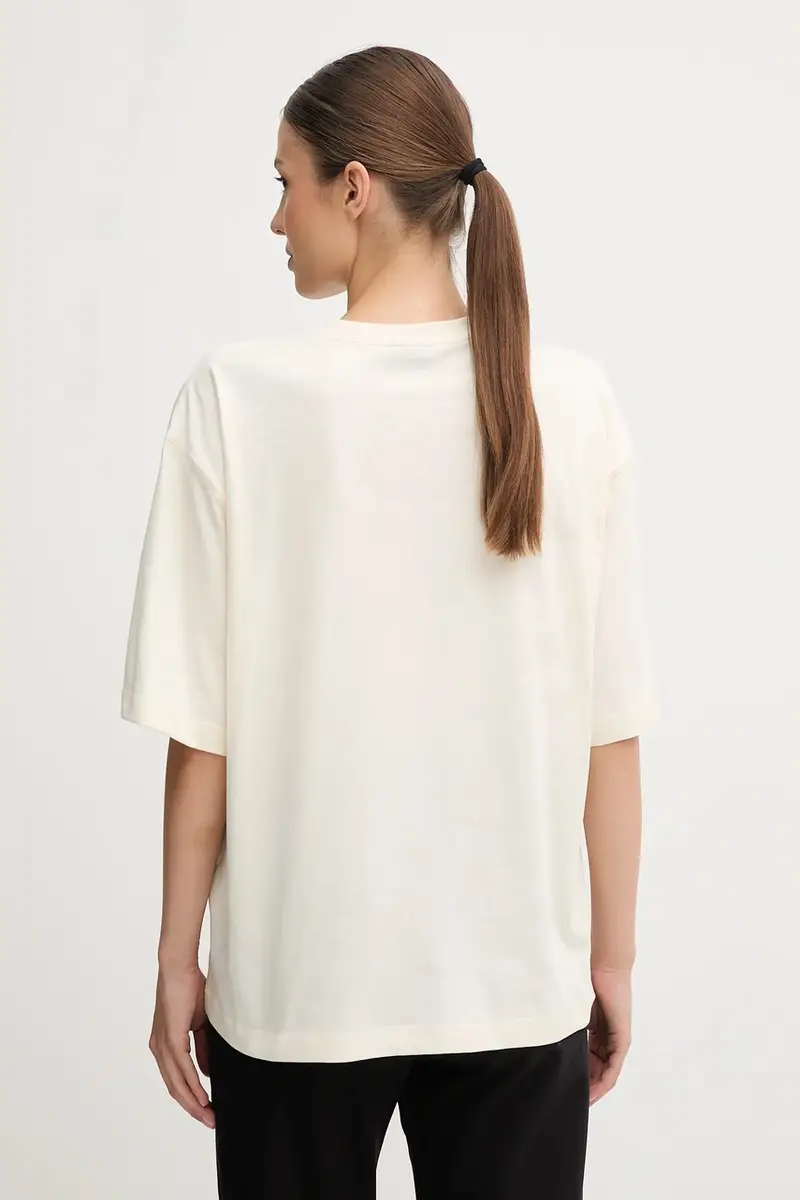 Ea7 Emporio Armani T-shirt Donna Beige 3572686 miniatura 3