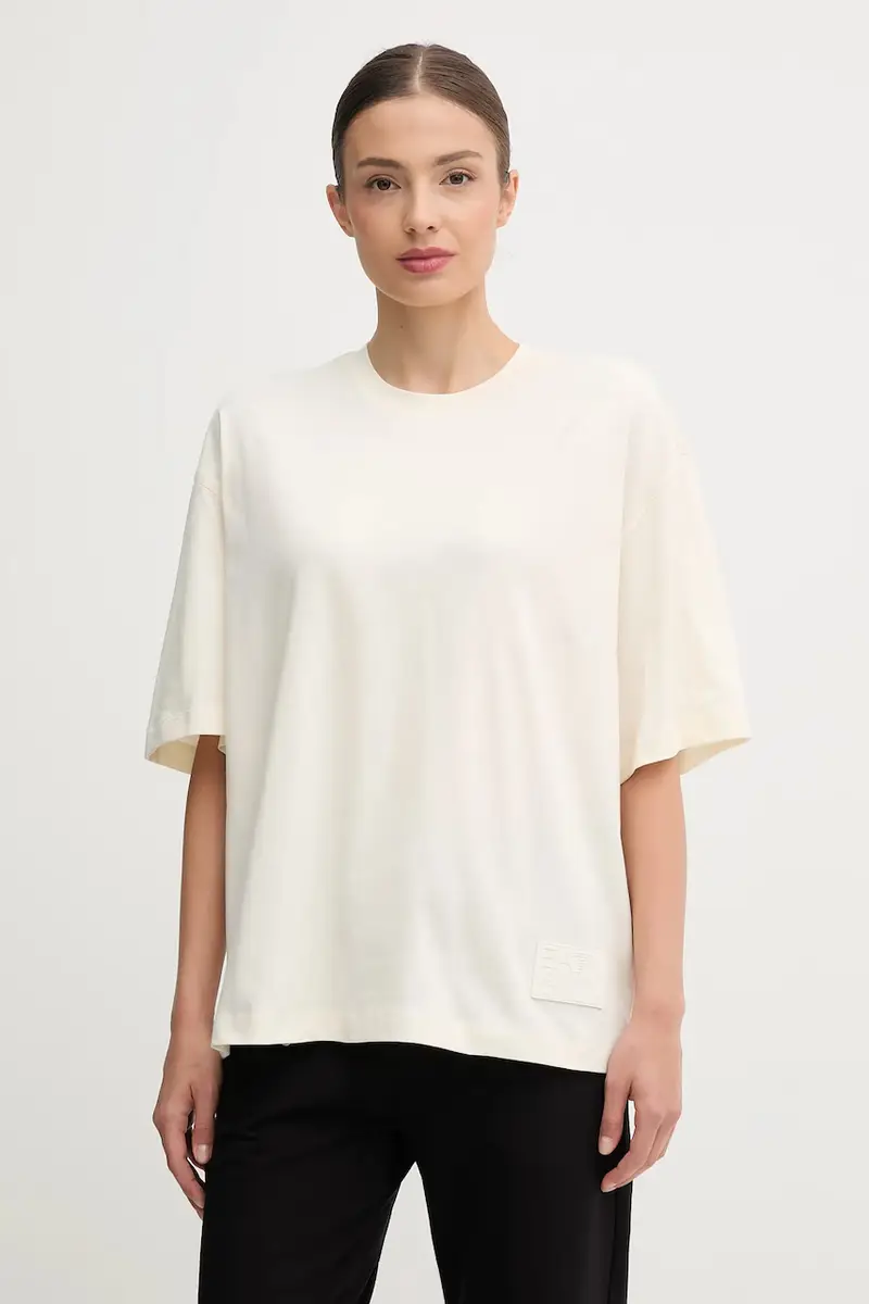 Ea7 Emporio Armani T-shirt Donna Beige 3572686