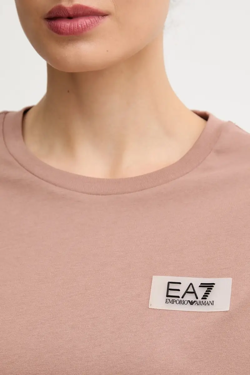 Ea7 Emporio Armani T-shirt Donna Marrone 3618843 miniatura 5