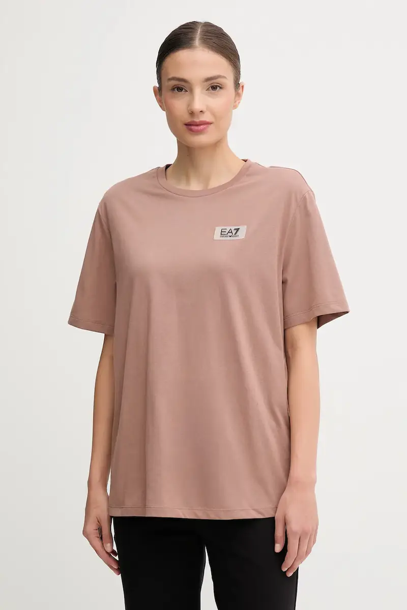 Ea7 Emporio Armani T-shirt Donna Marrone 3618843