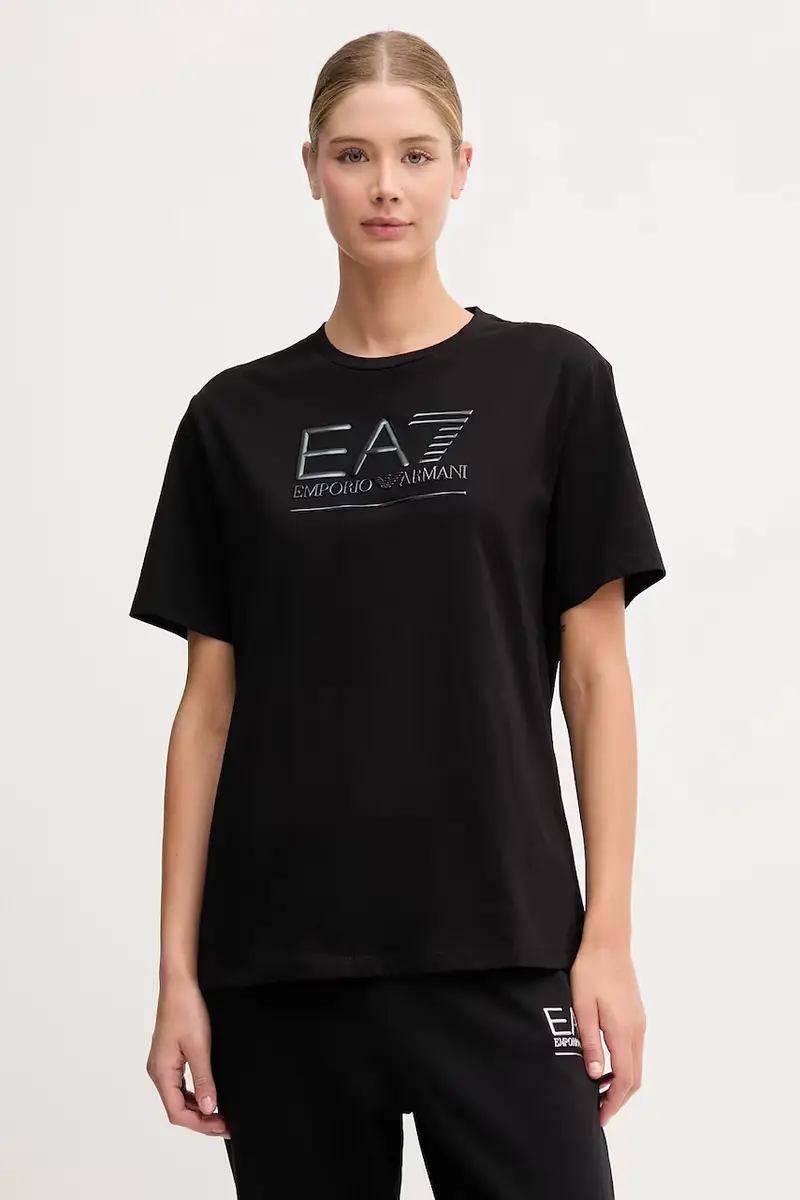 Ea7 Emporio Armani T-shirt Donna Nero 3638496