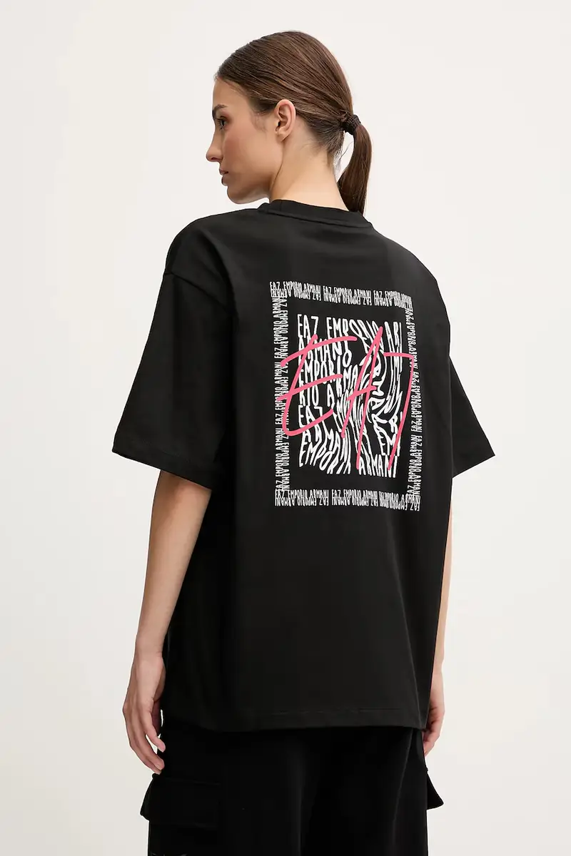 Ea7 Emporio Armani T-shirt Donna Nero 3638581 miniatura 3