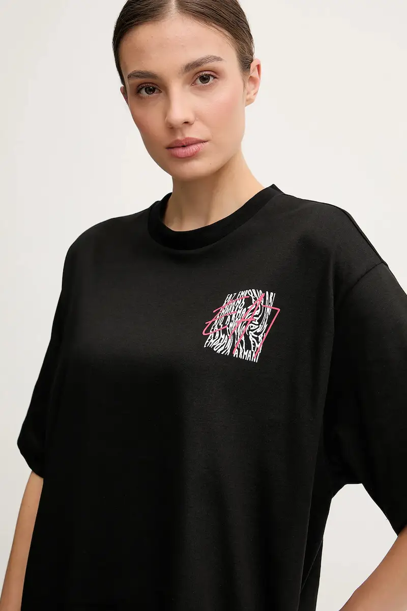 Ea7 Emporio Armani T-shirt Donna Nero 3638581 miniatura 4