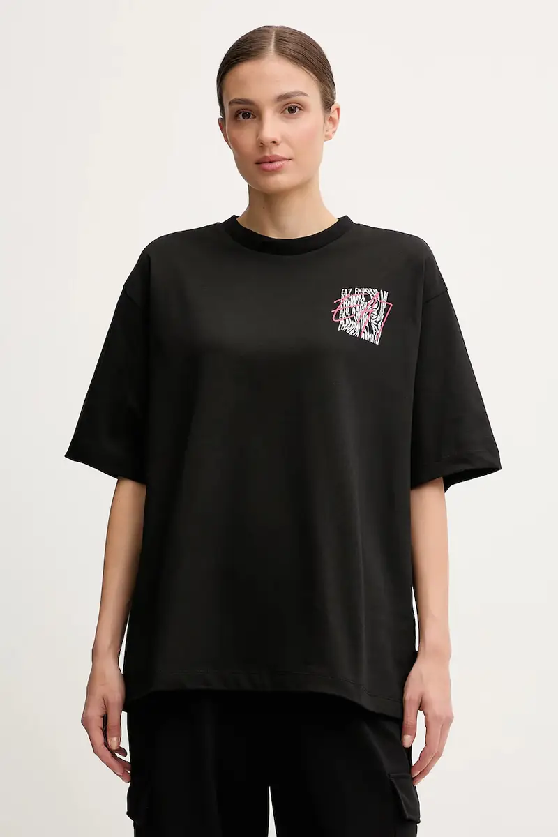 Ea7 Emporio Armani T-shirt Donna Nero 3638581
