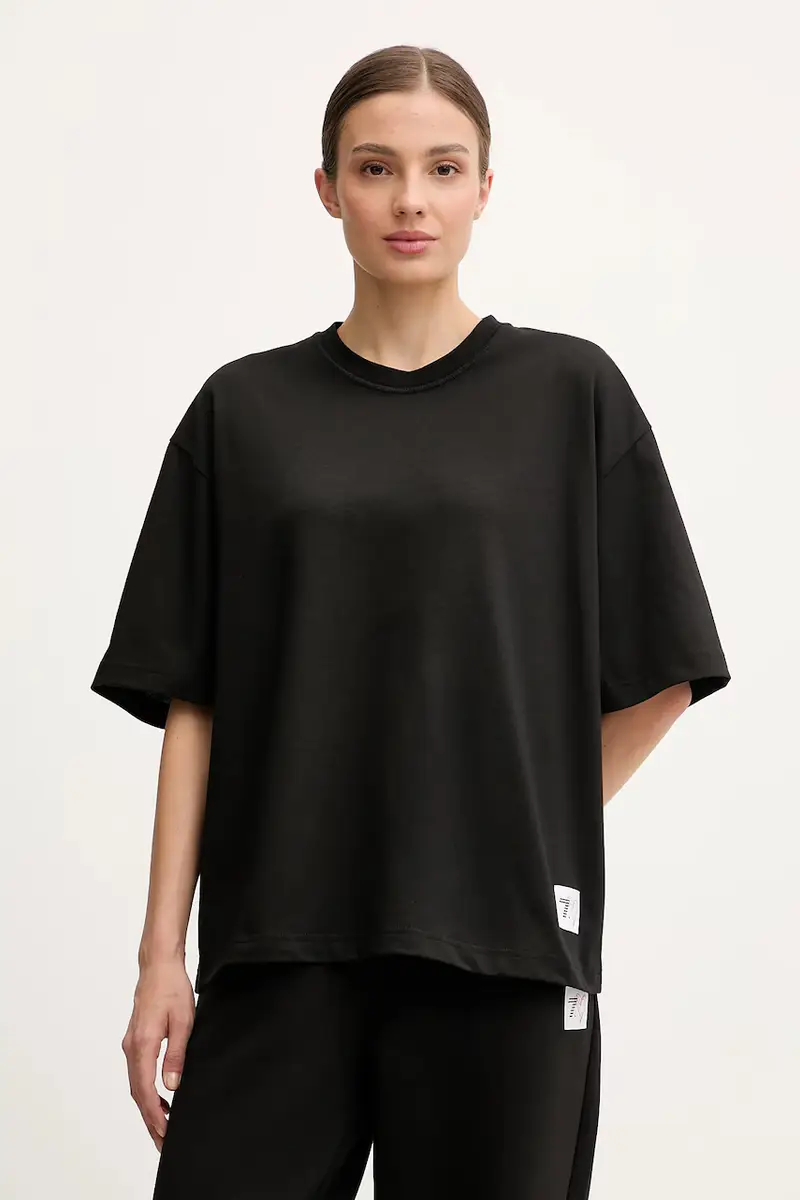 Ea7 Emporio Armani T-shirt Donna Nero 3638489 miniatura 3