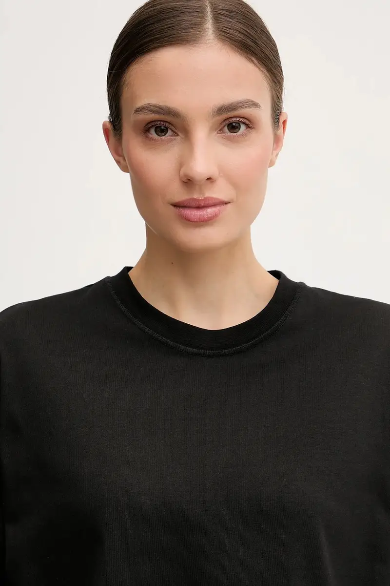 Ea7 Emporio Armani T-shirt Donna Nero 3638489 miniatura 4